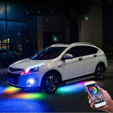 NINTE LED Strip Neon Light Rope 4PCS Car Atmosphere Lamp