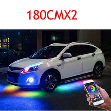 Load image into Gallery viewer, NINTE 4PCS 12V IP65 Bluetooth App Control Flowing Color RGB LED Strip