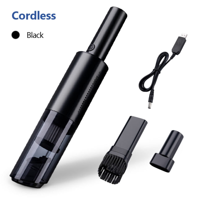Ninte Wireless Car Vacuum Cleaner Portable Handheld Automatic Black Usb Charging Accessories