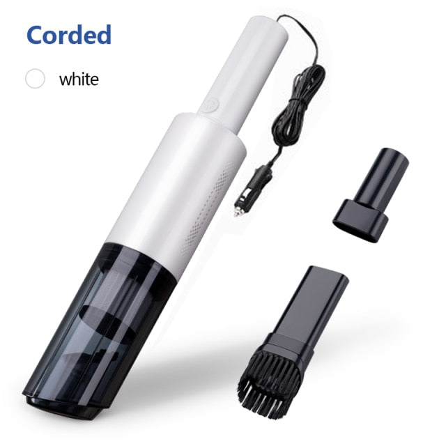 Ninte Wireless Car Vacuum Cleaner Portable Handheld Automatic White Wired Accessories