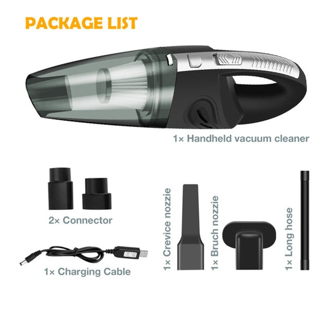 Ninte Car Wireless Vacuum Cleaner 7000Pa Strong Suction Power Home Portable Without Bag