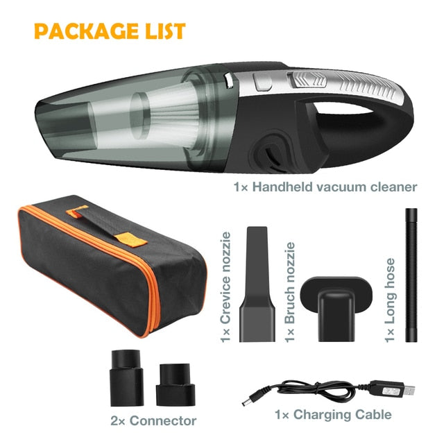 Ninte Car Wireless Vacuum Cleaner 7000Pa Strong Suction Power Home Portable With Bag