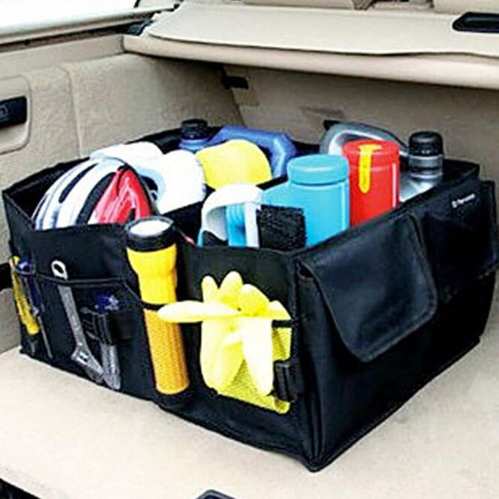 Ninte Foldable Car Auto Back Rear Trunk Big Storage Bag Portable Large Capacity Box Accessories