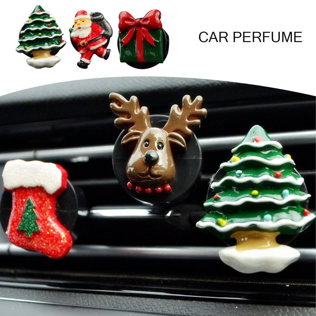 Ninte Christmas Elements Perfume Diffuser Clip Vent Air Freshener Auto Accessories Interior