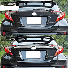 Charger l&#39;image dans la galerie, Toyota C-HR 2017-2019 ABS Chrome Rear Upper Trunk License Plate Tailgate Cover - NINTE
