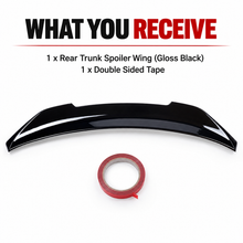 NINTE Rear Trunk Spoiler Wing Fit for Kia Stinger 2018-2023 Painted Gloss Black One Piece Highkick Duckbill Style