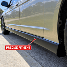 NINTE Side Rocker Panel Side Skirt Kit Fit for Honda Civic Coupe Sedan 2001-2005 Black Polypropylene RS Style - NINTE
