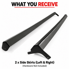 NINTE Side Rocker Panel Side Skirt Kit Fit for Honda Civic Coupe Sedan 2001-2005 Black Polypropylene RS Style - NINTE
