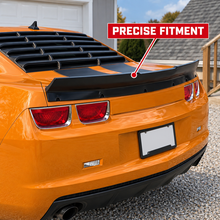 NINTE Rear Trunk Spoiler Wing Fit for Chevrolet Camaro 2010-2013 Unpainted Black ABS Plastic One Piece Duckbill Style