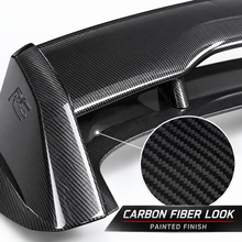 NINTE Rear Roof Spoiler Wing Fit for Ford Focus Hatchback 2013-2018 Painted Carbon Fiber Look One Piece RS Style