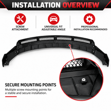 NINTE Front Bumper Lip Splitter Spoiler Fit for Dodge Durango SRT GT 1998-2024 Gloss Black - NINTE