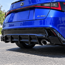 NINTE Rear Bumper Diffuser Fit for Lexus IS300 IS350 2021-2026 Gloss Black CTM Design V1 - NINTE