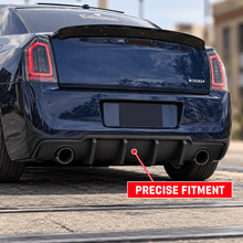 NINTE Rear Bumper Diffuser Fit for Chrysler 300 300S 2012-2014 Matte Black Shark Fin Style - NINTE