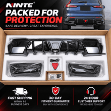 NINTE Rear Bumper Diffuser Lip Spoiler Kit Fit for Honda CR-V CRV 2023-2026 Gloss Black LED - NINTE