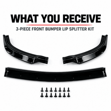NINTE Front Bumper Lip Splitter Fit for Chrysler 300 2015-2023 Gloss Black - NINTE