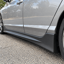 NINTE Left and Right Rocker Side Skirt Kit Fit for Honda Civic Sedan 4DR 2006-2011 Black ABS Plastic RR Style - NINTE