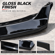 NINTE Front Bumper Lip Splitter Fit for Subaru WRX 2022-2026 Gloss Black ST Style - NINTE