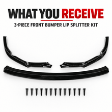 NINTE Front Bumper Lip Splitter Fit for Subaru WRX 2022-2026 Gloss Black ST Style - NINTE