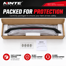 NINTE Rear Trunk Spoiler Wing Fit for Honda Civic Sedan 2012-2015 Matte Black with Integrated LED