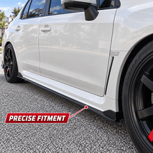 NINTE Side Rocker Panel Body Kit Fit for Subaru WRX STI 4-Door 2015-2021 Black ST Style Left and Right Pair - NINTE