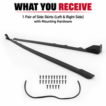 NINTE Side Rocker Panel Body Kit Fit for Subaru WRX STI 4-Door 2015-2021 Black ST Style Left and Right Pair - NINTE