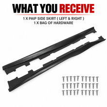 NINTE Side Rocker Panel Extension Kit Fit for Chevrolet Camaro RS SS LT LS 2016-2023 Black ZL1 Style 2-Piece Left and Right Set - NINTE