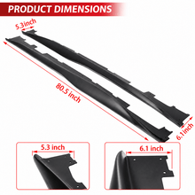 NINTE Side Rocker Panel Extension Kit Fit for Chevrolet Camaro RS SS LT LS 2016-2023 Black ZL1 Style 2-Piece Left and Right Set - NINTE