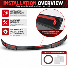 NINTE Rear Trunk Lip Spoiler Wing Fit for Honda Accord 2018-2022 Painted Gloss Black One Piece Highkick Duckbill Style Without Logo - NINTE