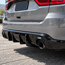 NINTE Rear Bumper Diffuser Fit for Dodge Durango 2011-2024 Painted Gloss Black 3-Piece V2 Shark Fin Sport Style - NINTE