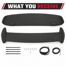 NINTE Rear Roof Spoiler Wing Fit for Honda Civic Hatchback 1996-2000 Painted Black One Piece Type-R Style - NINTE