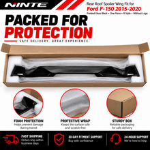 NINTE Rear Roof Spoiler Wing Fit for Ford F-150 2015-2020 Painted Gloss Black One Piece R Style Without Logo - NINTE