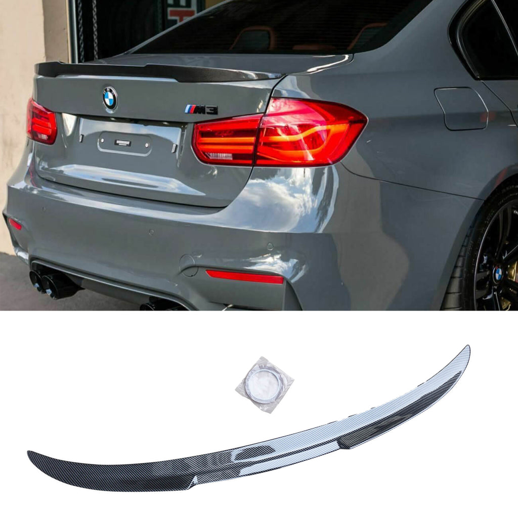 NINTE Rear Spoiler For BMW F80 M3 3 Series 335i Sedan M4 Style Trunk Wing Splitter