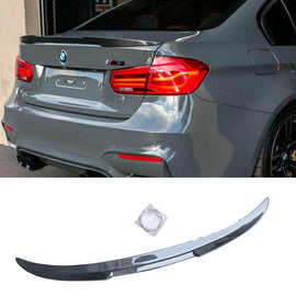 NINTE For 2012 - 2019 BMW F80 M3 3 Series 335i Sedan M4 Style Rear Spoiler Trunk Wing Splitter - NINTE