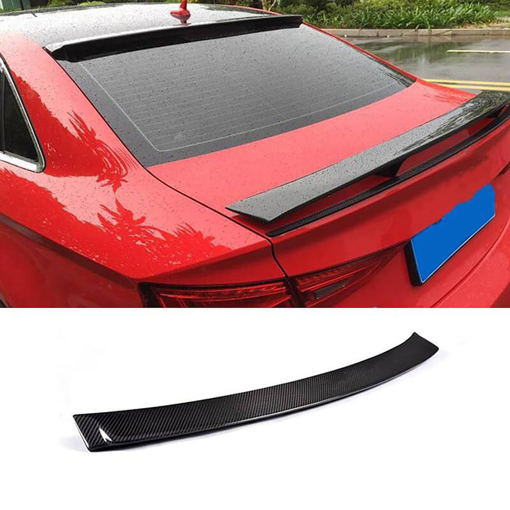 NINTE Roof Spoiler For Audi A3 S3 Sedan 2015 2016 Upper Window Wing Splitter