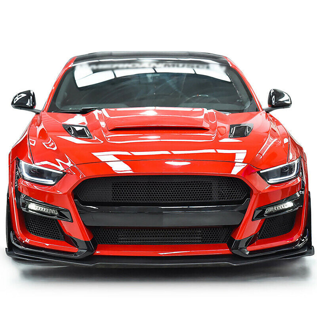 NINTE Front Lip For 2015-2017 Ford Mustang GT500 Style Front Bumper Cover