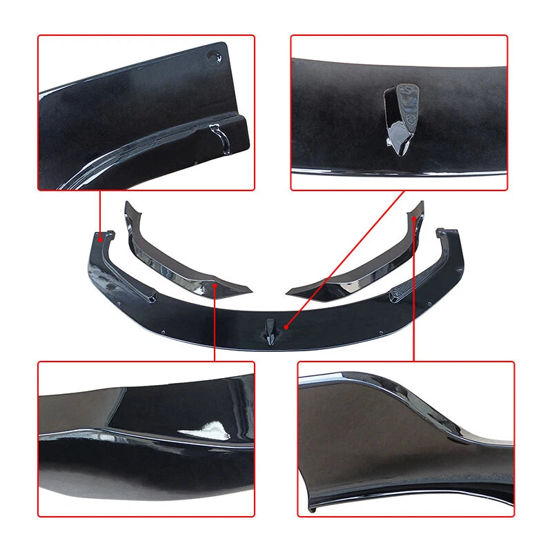 NINTE For 2018-2024 BMW 8-Series G14 G15 G16 M Sport  Front Lip Front Splitter ABS