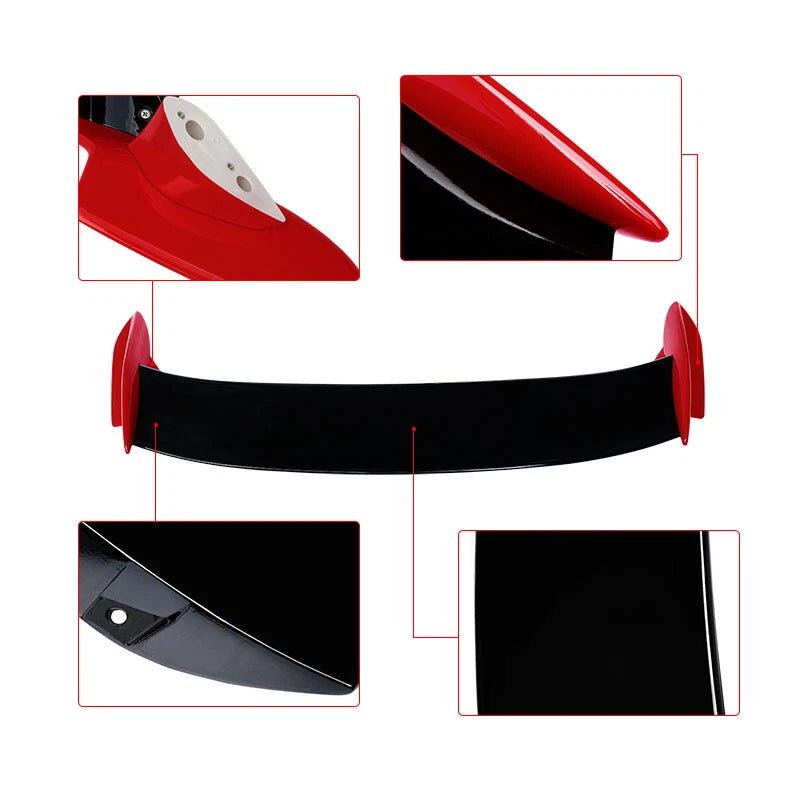 NINTE Type - R Style Rear Trunk Splitter For 2016 - 2021 Honda Civic Hatchback FK4 FK7 FK8 5DR Hatchback Rear Spoiler Trunk Lid Splitter Wing Air Deflector - NINTE