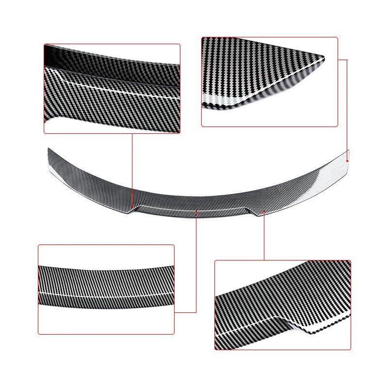 NINTE M4 Style Rear Spoiler For 2017 - 2022 Infiniti Q60 Painted Trunk Wing Decklid - NINTE