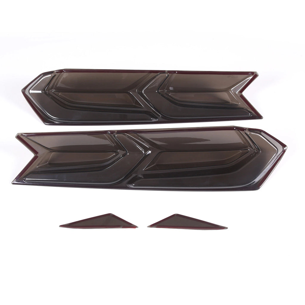 NINTE Tail light Smoked Cover Blackout Molding FOR 2020-2025 Corvette C8 Z51 Stingray