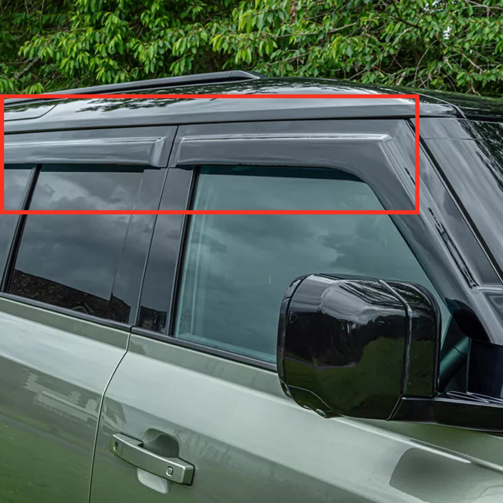 NINTE For 2020-2024 Defender 110 Wind Deflector Set Front &amp; Rear 4 Pieces No Drilling Fits&nbsp;

