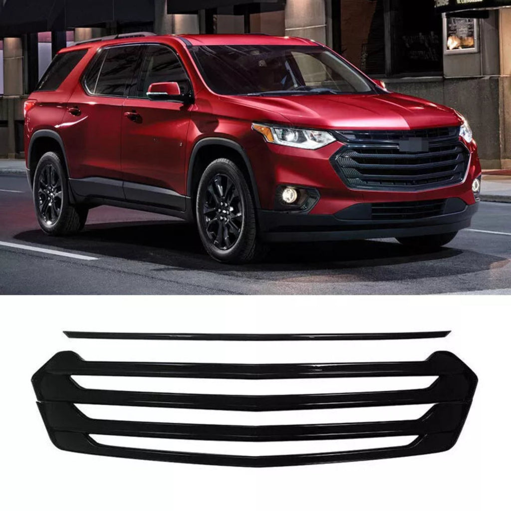 NINTE For 2018-2021 Chevrolet Traverse Grille Cover Painted Front Grill Overlay