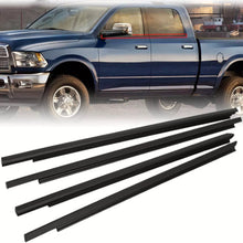 Load image into Gallery viewer, NINTE For 2009-2023 Ram 1500 2500 Car Window Moulding Trim Weatherstrips Seal Fit 4PC (55112376AH 55112377AH 55372138AH 55372139AH)