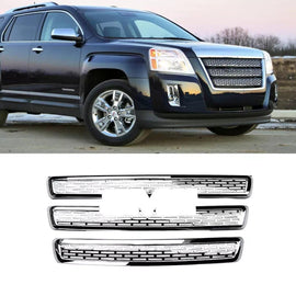 NINTE For 2010 - 2015 GMC Terrain SLE SLT Grill Overlay Chrome Front Grille Cover ABS Cover Only Not Replacement - NINTE