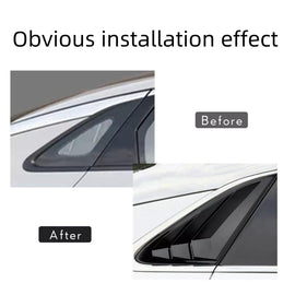 NINTE for 2021 - 2025 Kia K5 GT GT Line Accesories Sport Style Air Vent Cover Rear Side Window Louvers Glossy Black - NINTE