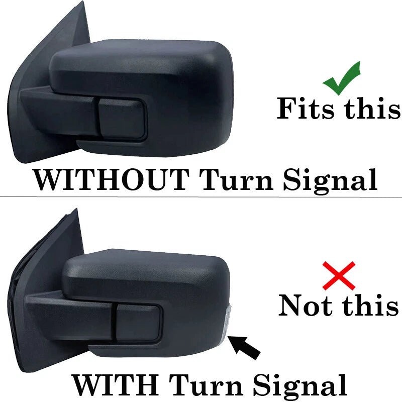 NINTE Mirror Covers For 2021 - 2025 Ford F - 150 without Turn Signal Hole - NINTE