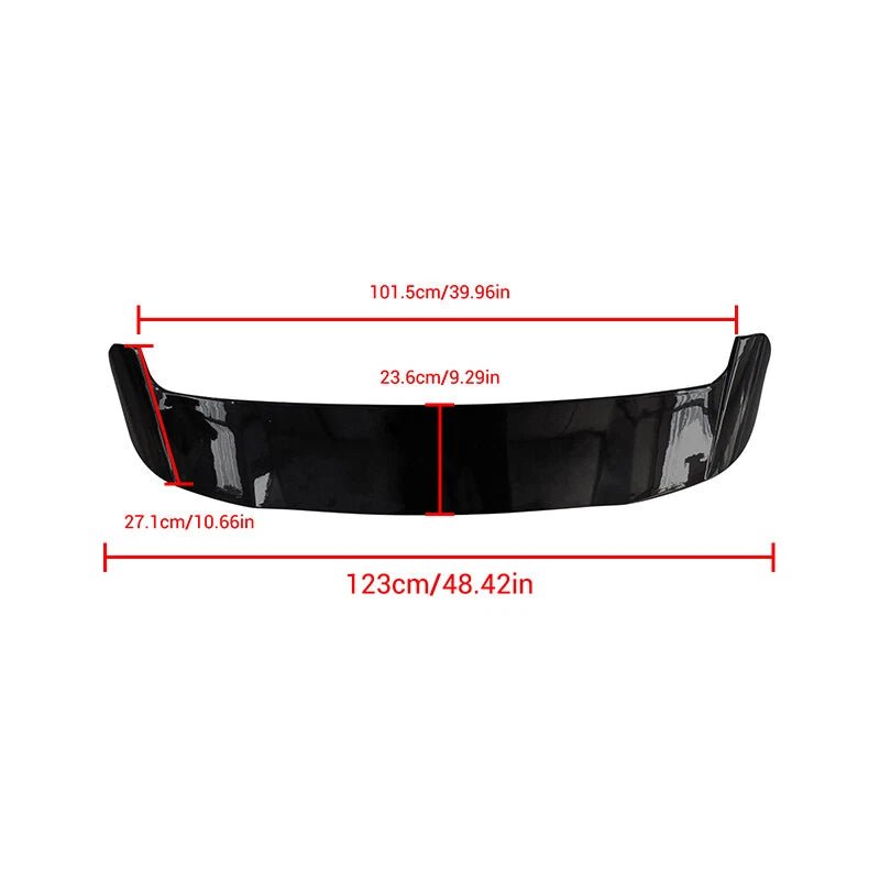NINTE FRear Roof Spoiler Wing or 2018 - 2024 BMW X3 G01 ABS Gloss Black - NINTE