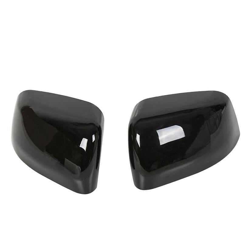 NINTE Mirror Covers for 2011 - 2022 Jeep Grand Cherokee 2011 - 2023 Dodge Durango ABS Gloss Black A PairHalf Overlays - NINTE