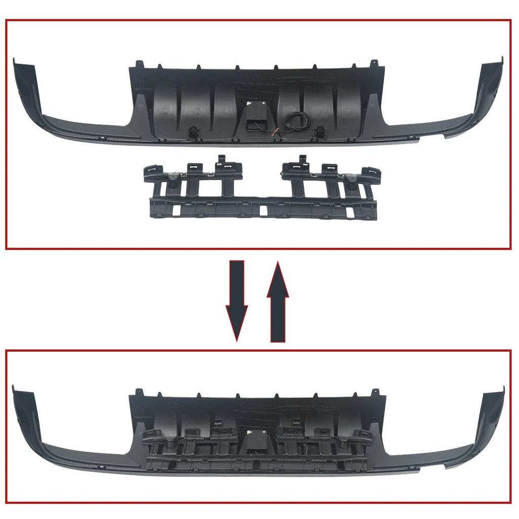 NINTE B Style Rear Diffuser for 2015 - 2021 Benz W205 C - Class Sedan C63 C63S C43 C43S AMG - NINTE