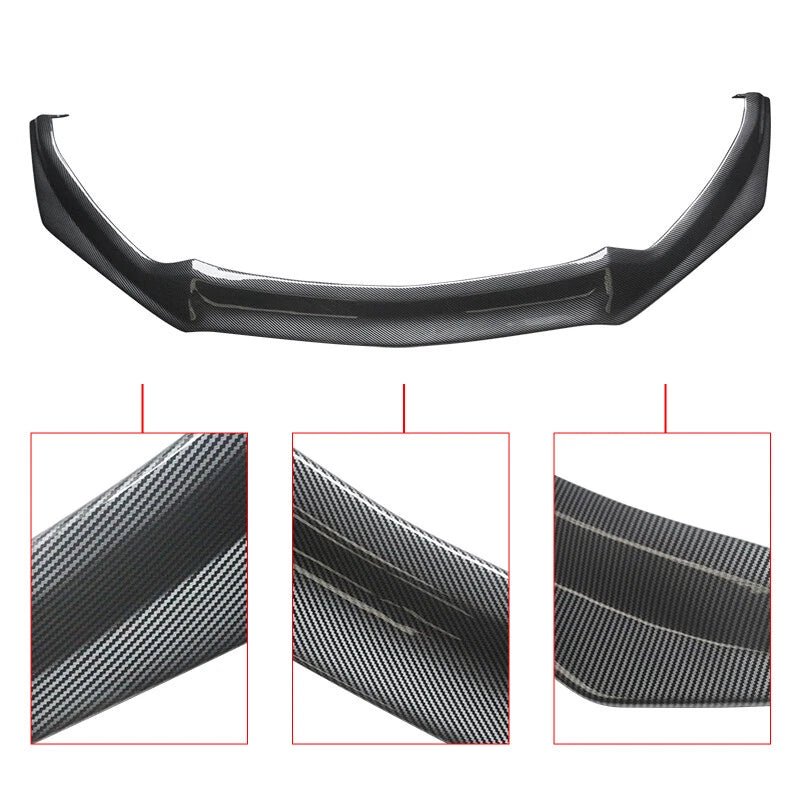 NINTE For 2015 - 2017 Ford Mustang Coupe 1 Piece Front Lip Front Bumper Lip Chin Splitter - NINTE