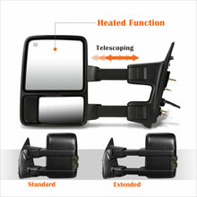 Load image into Gallery viewer, NINTE Tow Mirrors for 99-07 Ford F250-F550 Super Duty